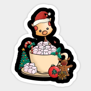 Cute and Lovely Animals with Christmas Vibes Sticker
